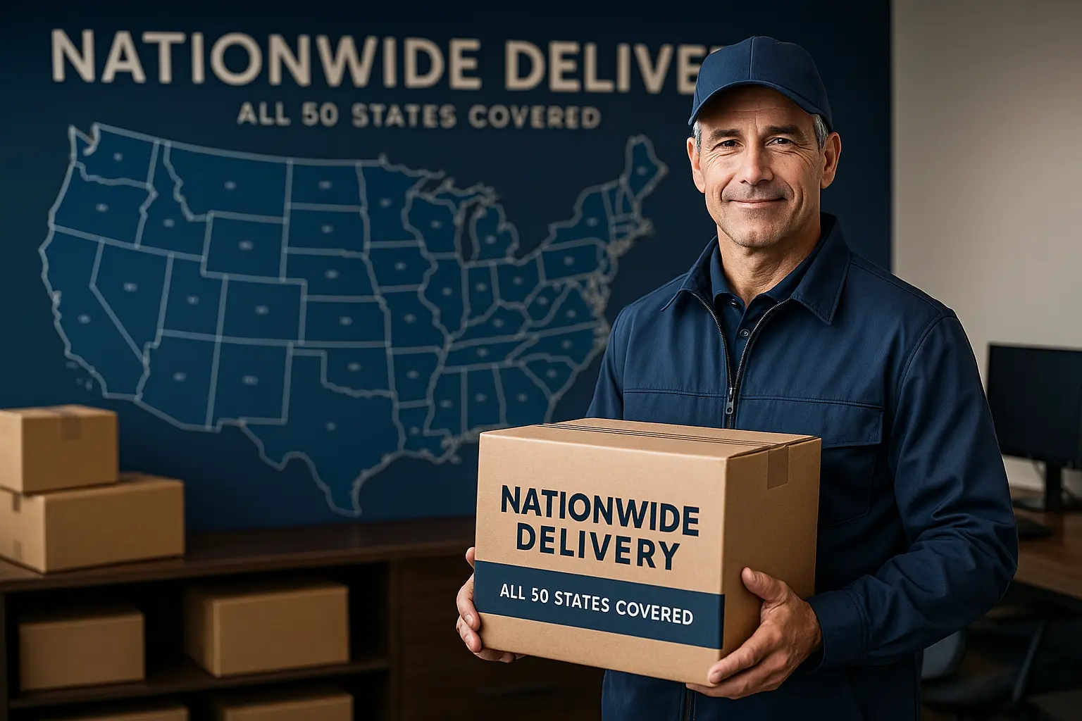 US map illustrating licensing in all 50 states for patient-specific and bulk fulfillment